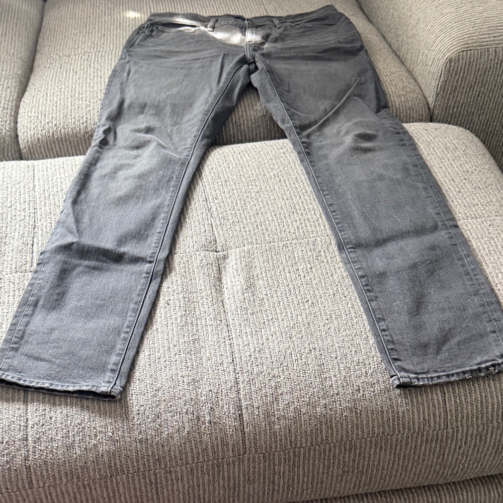 J. Crew Men's Charcoal Straight Slim Jeans